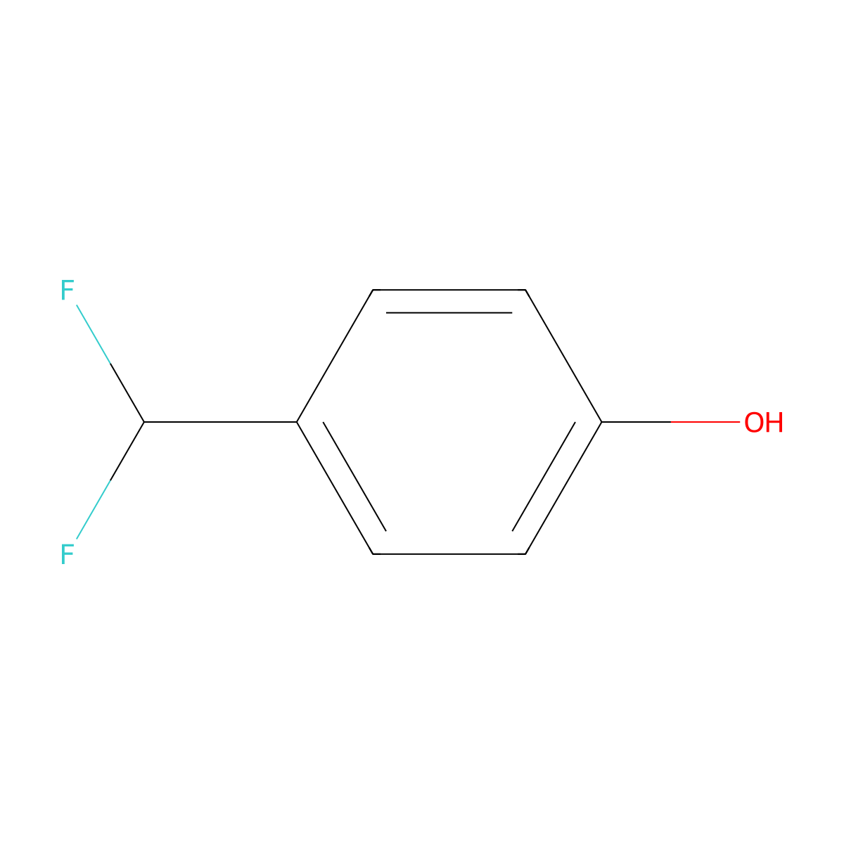 4-(Difluoromethyl)phenol molecular structure, CAS 403648-76-0