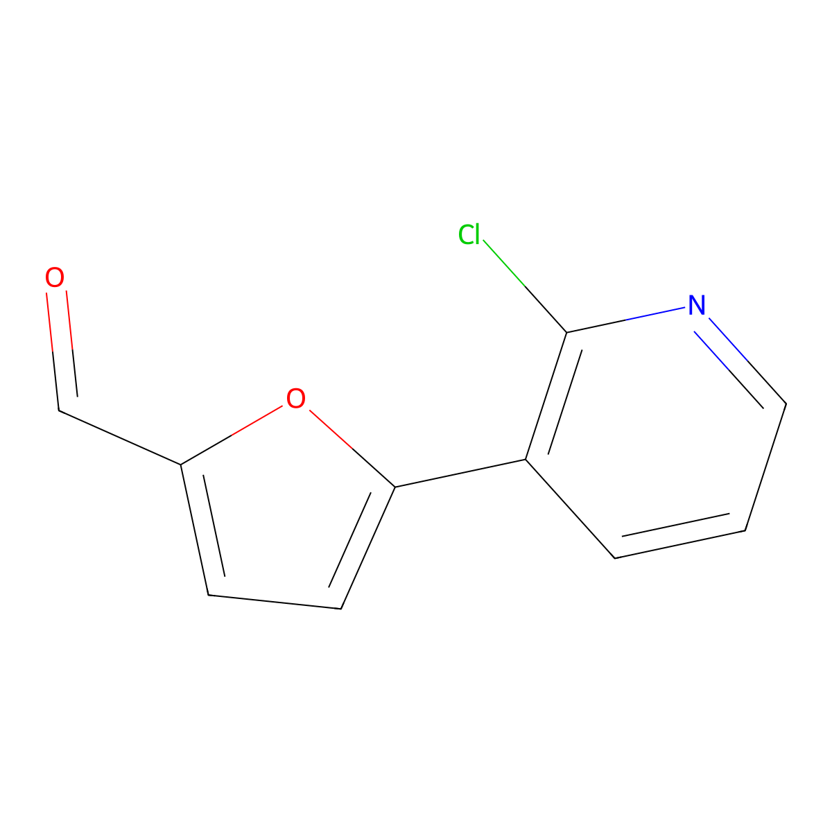 5-(2-Chloro-3-pyridyl)-2-furaldehyde molecular structure, CAS 403657-26-1