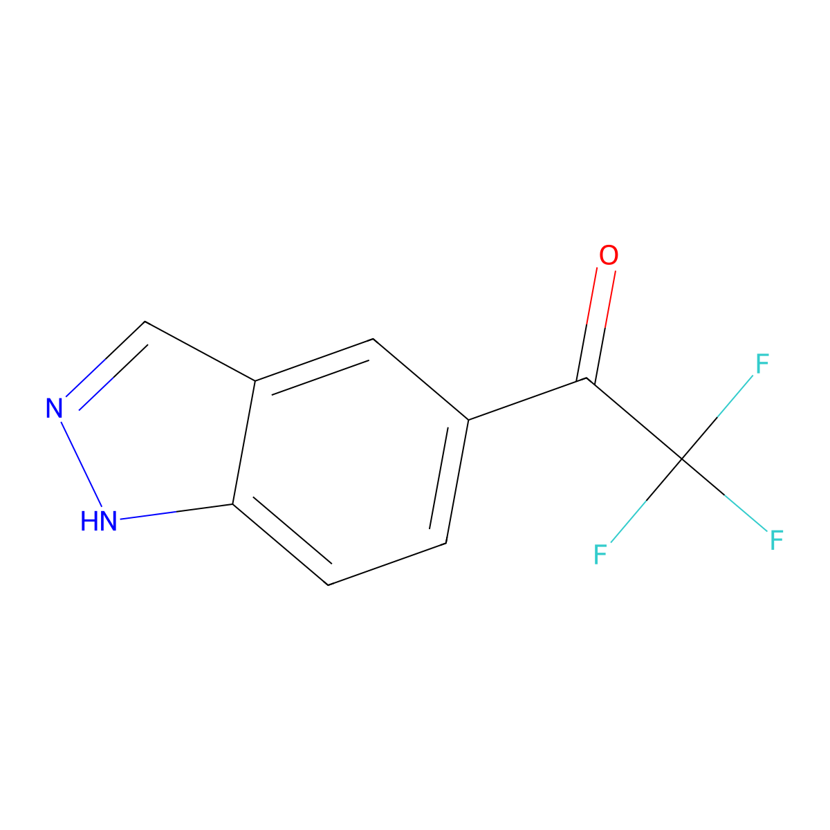 2,2,2-Trifluoro-1-(1H-indazol-5-YL)ethanone molecular structure, CAS 403660-48-0
