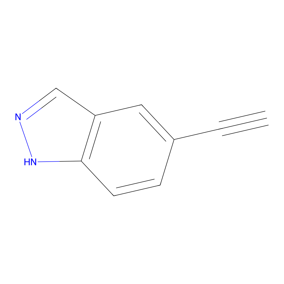 5-ethynyl-1H-indazole molecular structure, CAS 403660-57-1