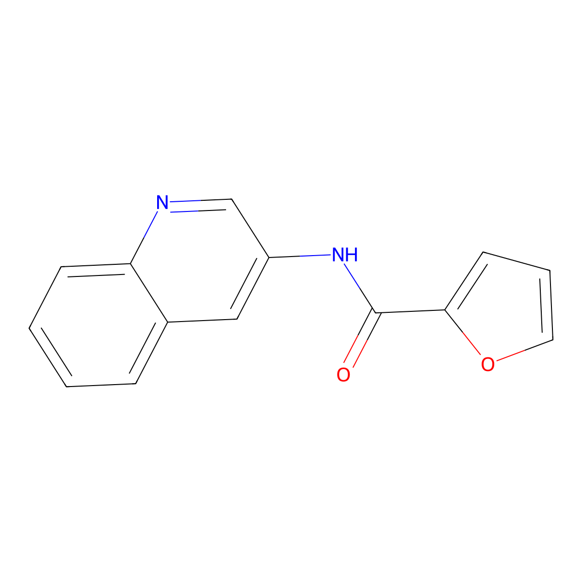 N-(quinolin-3-yl)furan-2-carboxamide molecular structure, CAS 403666-34-2