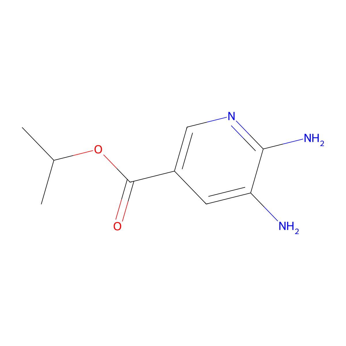 Isopropyl 5,6-diaminonicotinate molecular structure, CAS 403668-98-4