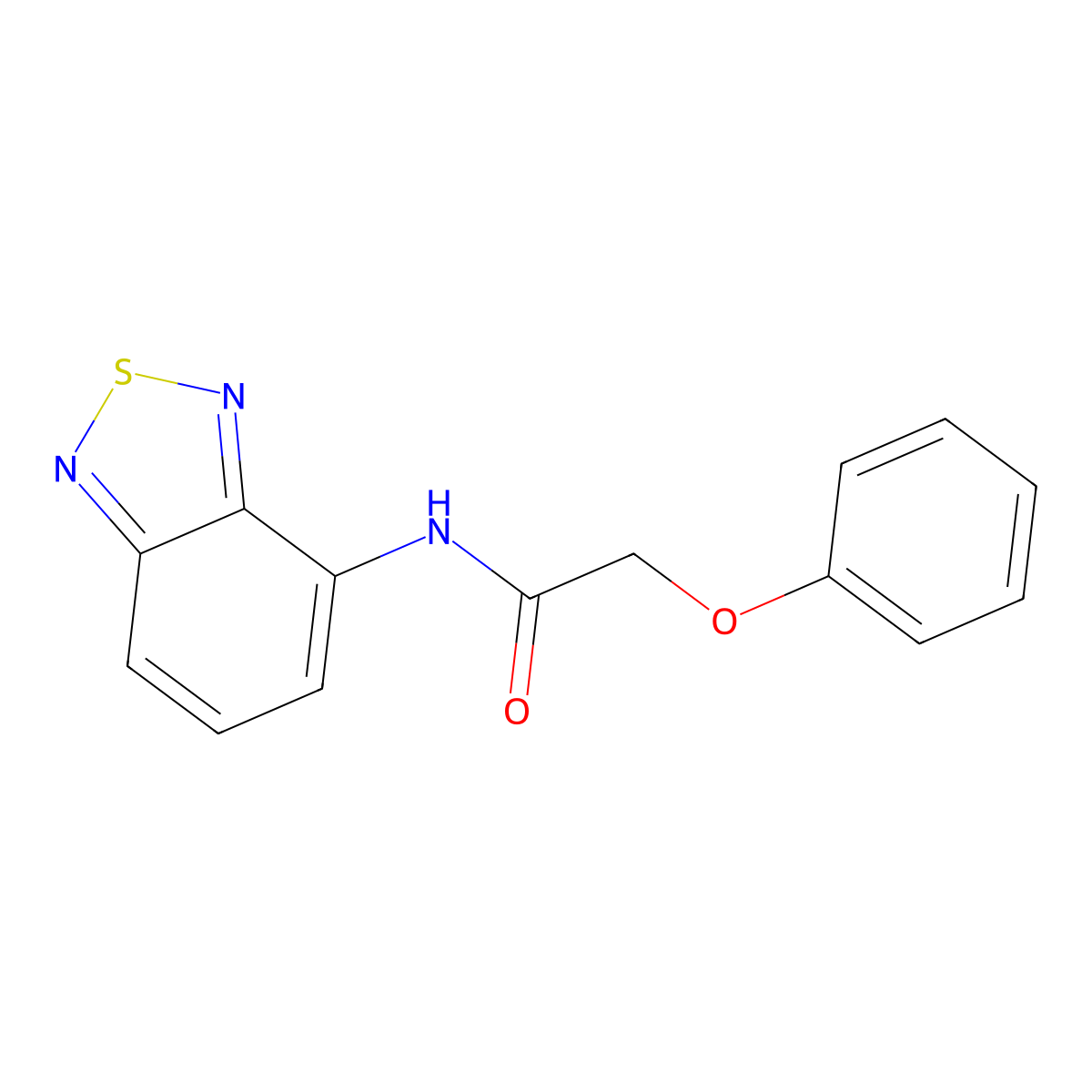 N-(2,1,3-benzothiadiazol-4-yl)-2-phenoxyacetamide molecular structure, CAS 403670-89-3