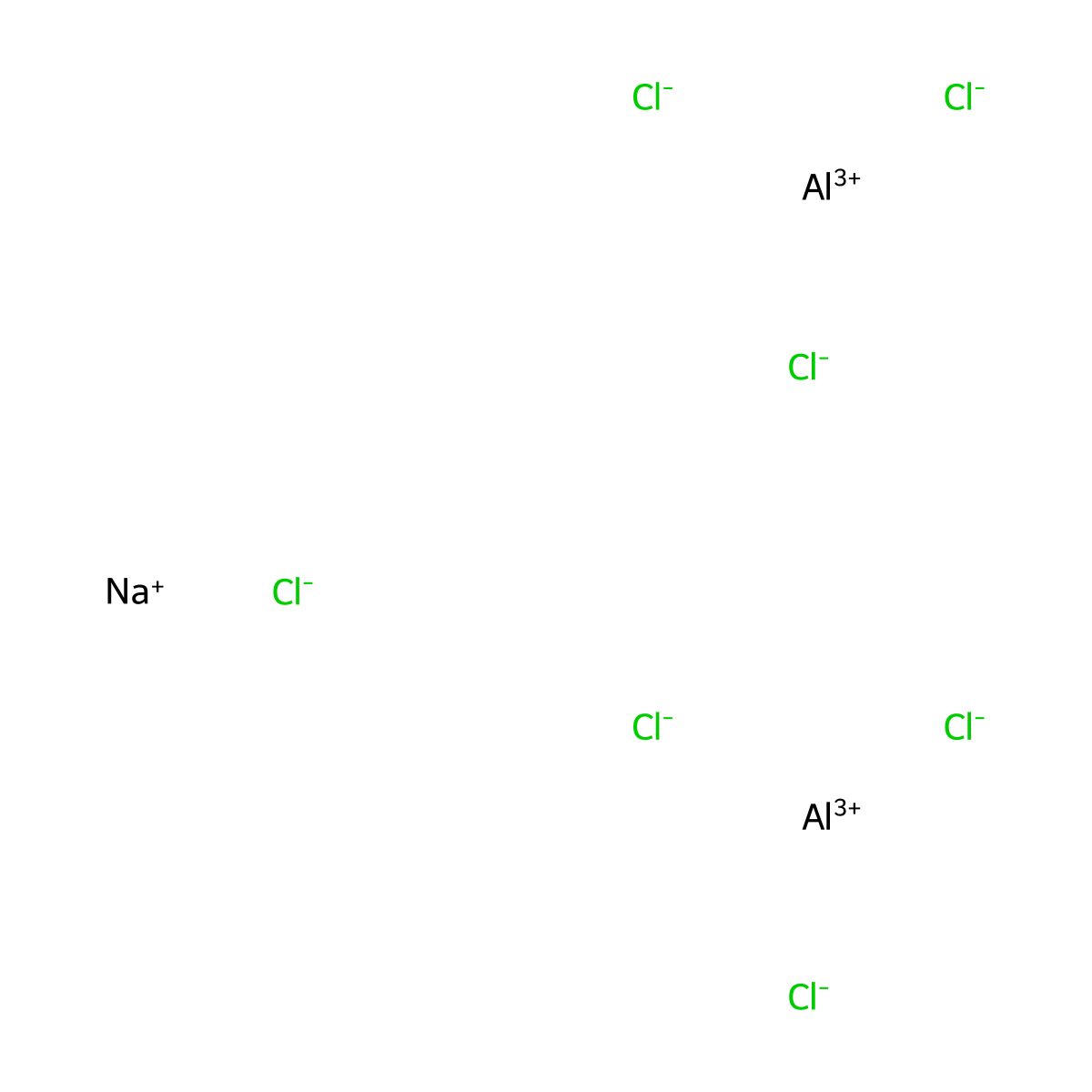 Aluminate(1-), mu-chlorohexachlorodi-, sodium (1:1) molecular structure, CAS 40368-44-3