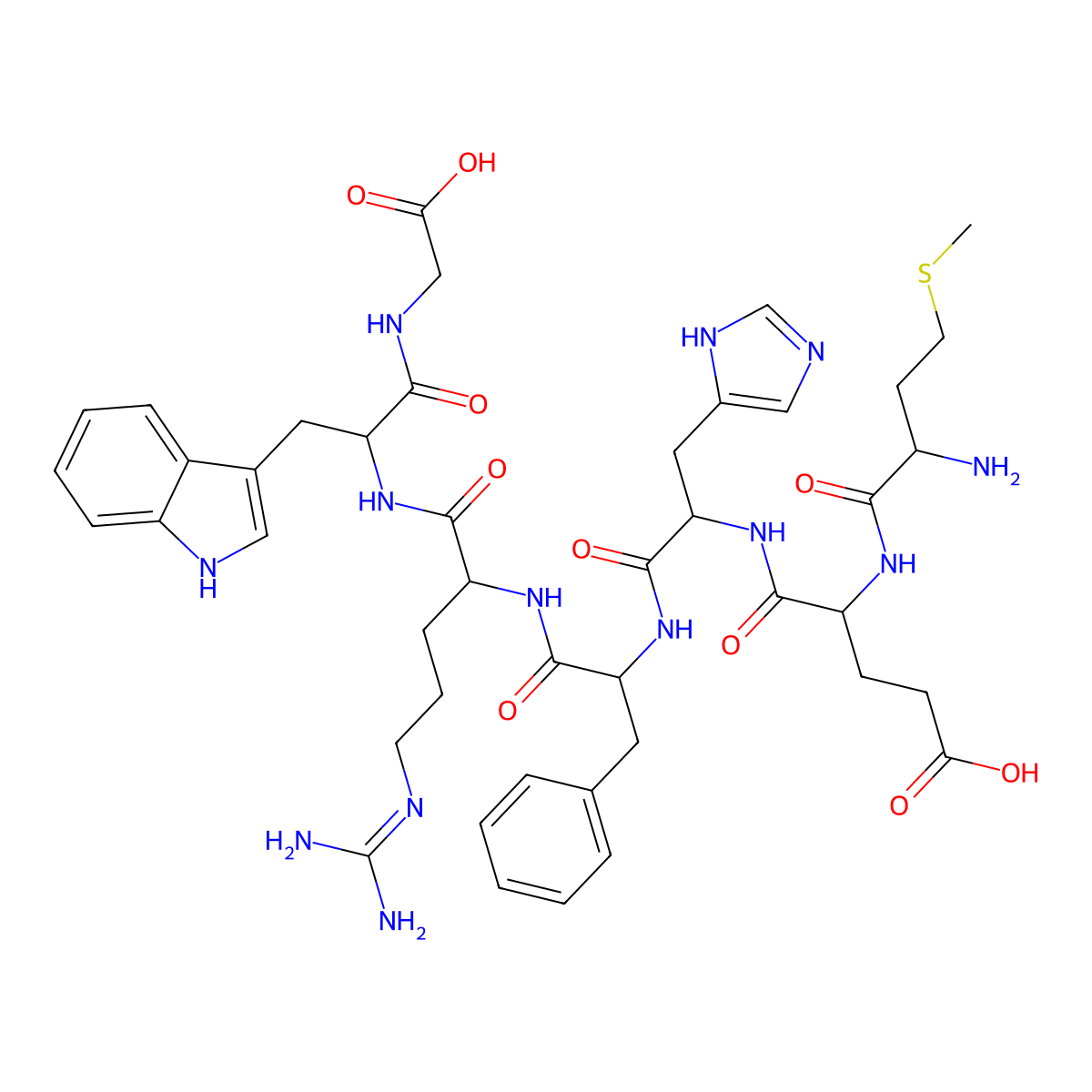 Corticotropin (4-10) molecular structure, CAS 4037-01-8