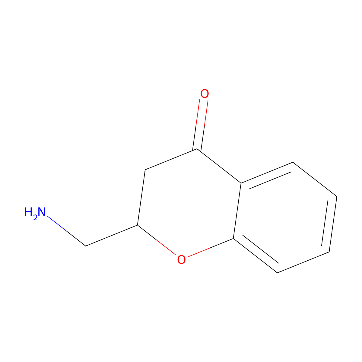 2-(Aminomethyl)chroman-4-one molecular structure, CAS 403704-70-1