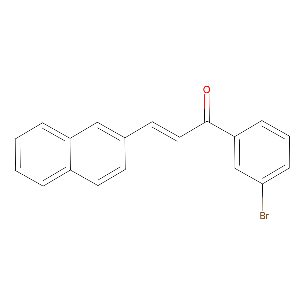 1-(3-Bromophenyl)-3-(2-naphthyl)prop-2-en-1-one molecular structure, CAS 403706-52-5
