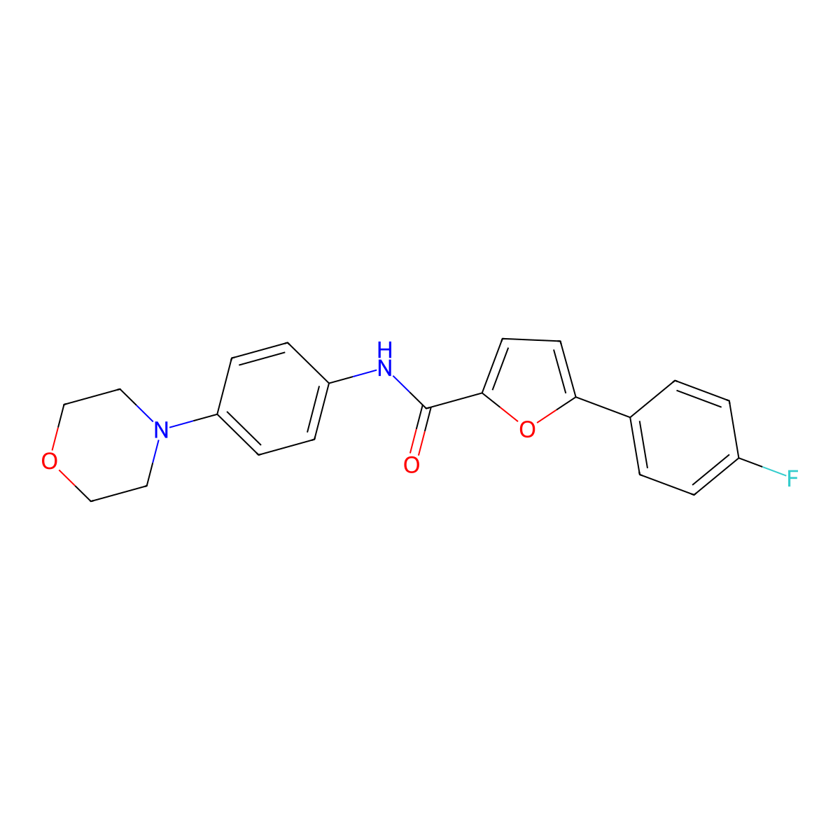 5-(4-fluorophenyl)-N-(4-morpholin-4-ylphenyl)furan-2-carboxamide molecular structure, CAS 403709-76-2