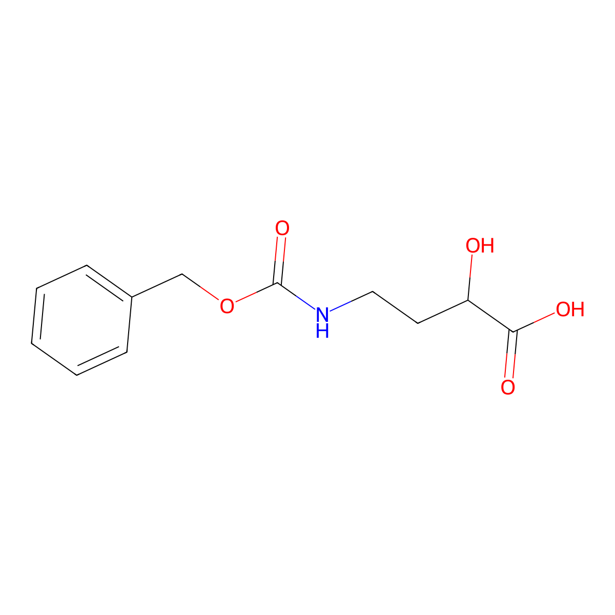 (S)-2-Hydroxy-4-(((phenylmethoxy)carbonyl)amino)butyric acid molecular structure, CAS 40371-50-4