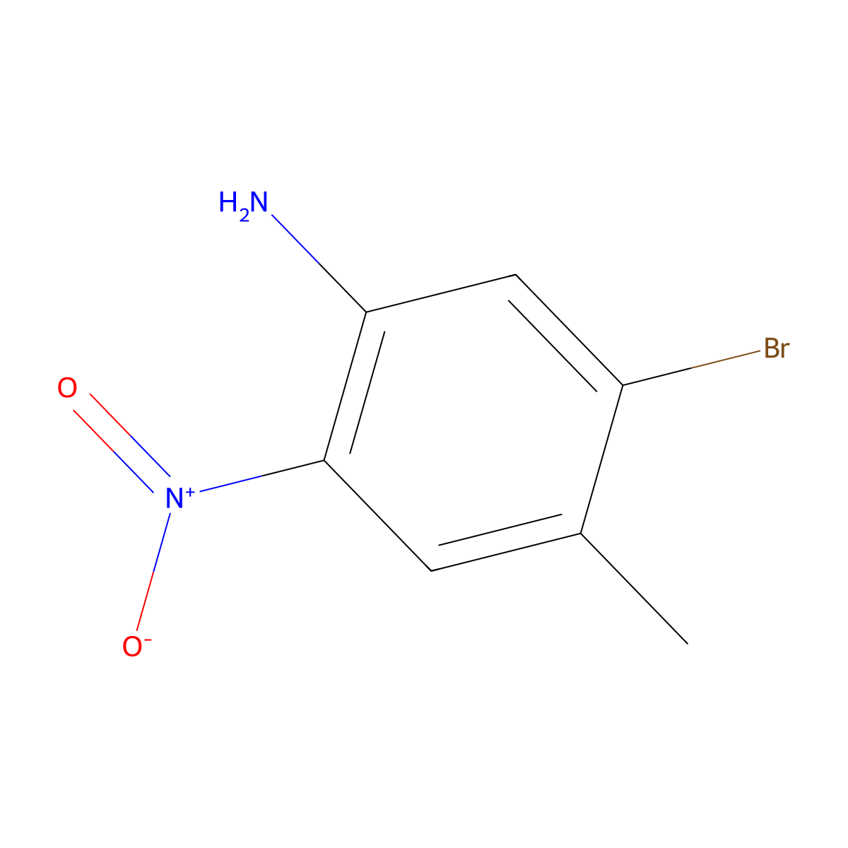 5-Bromo-4-methyl-2-nitroaniline molecular structure, CAS 40371-63-9