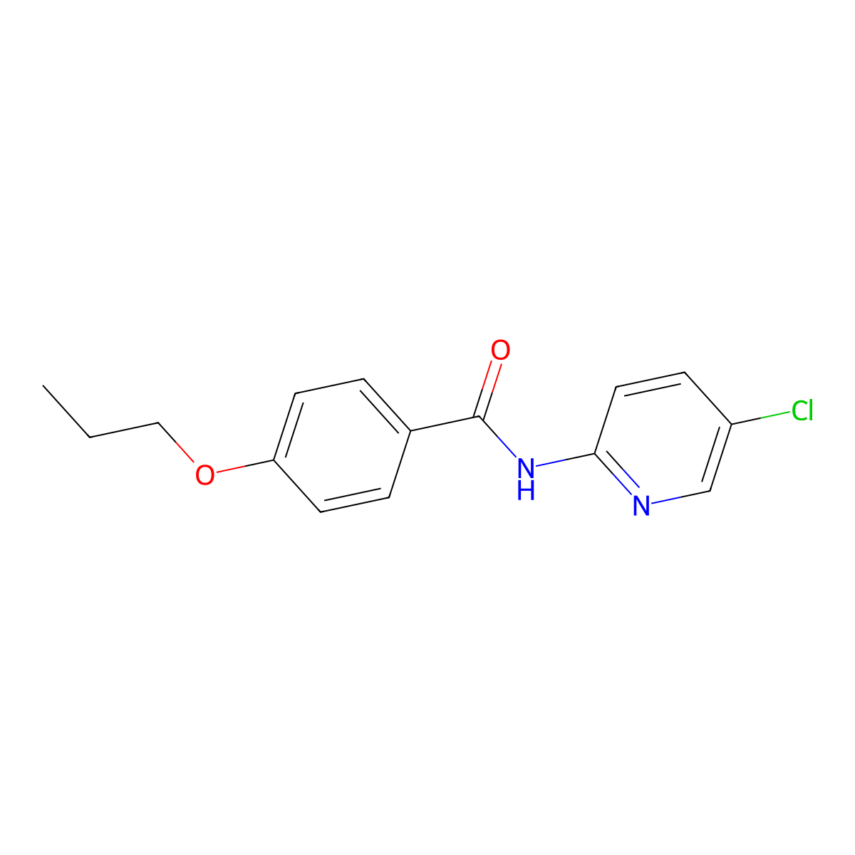 N-(5-chloropyridin-2-yl)-4-propoxybenzamide molecular structure, CAS 403710-37-2