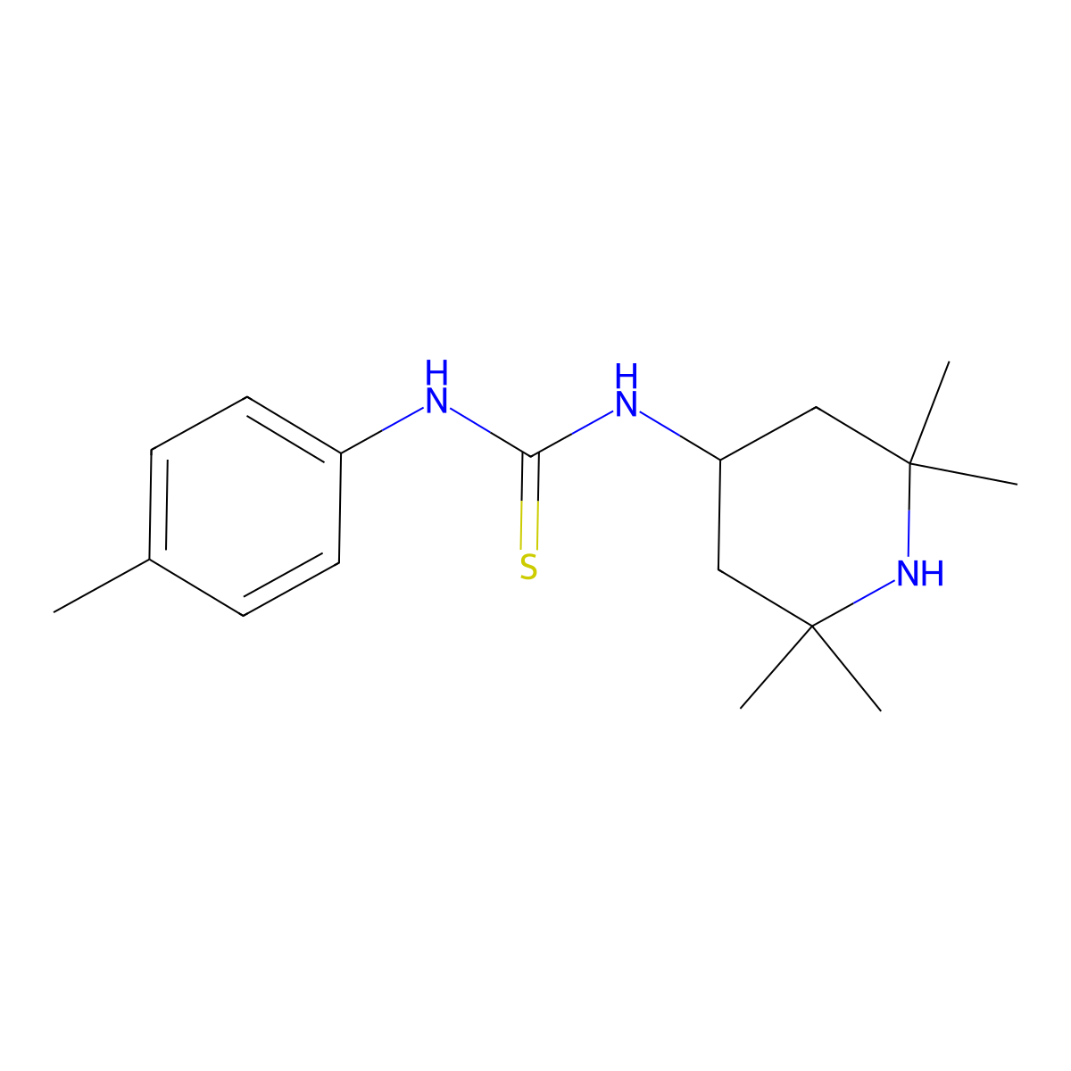 1-(4-Methylphenyl)-3-(2,2,6,6-tetramethylpiperidin-4-yl)thiourea molecular structure, CAS 403714-11-4