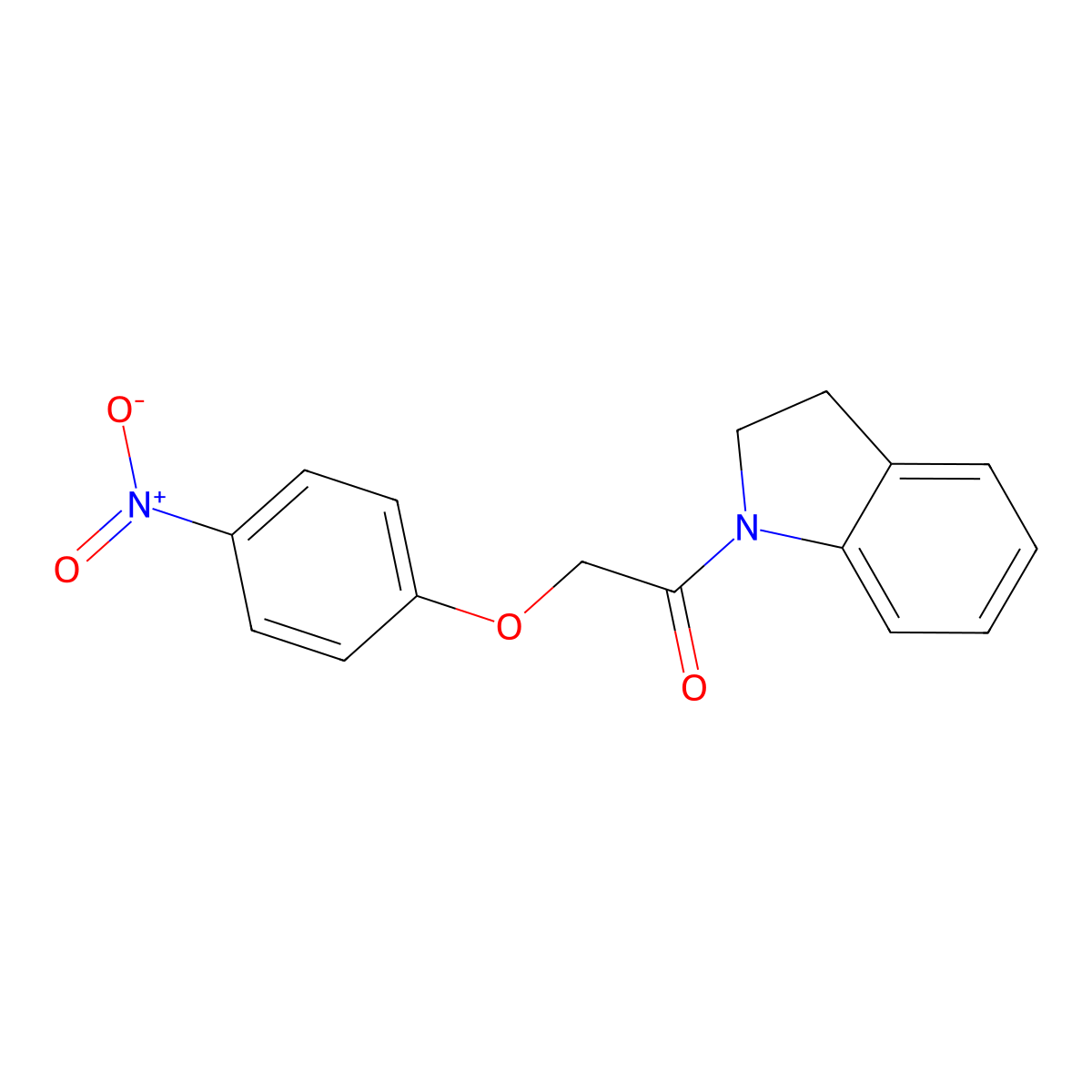 1-[(4-Nitrophenoxy)acetyl]indoline molecular structure, CAS 403714-26-1