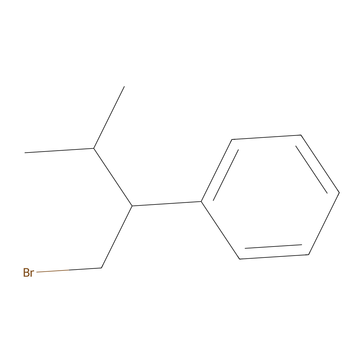 (1-Bromo-3-methylbutan-2-yl)benzene molecular structure, CAS 403735-02-4