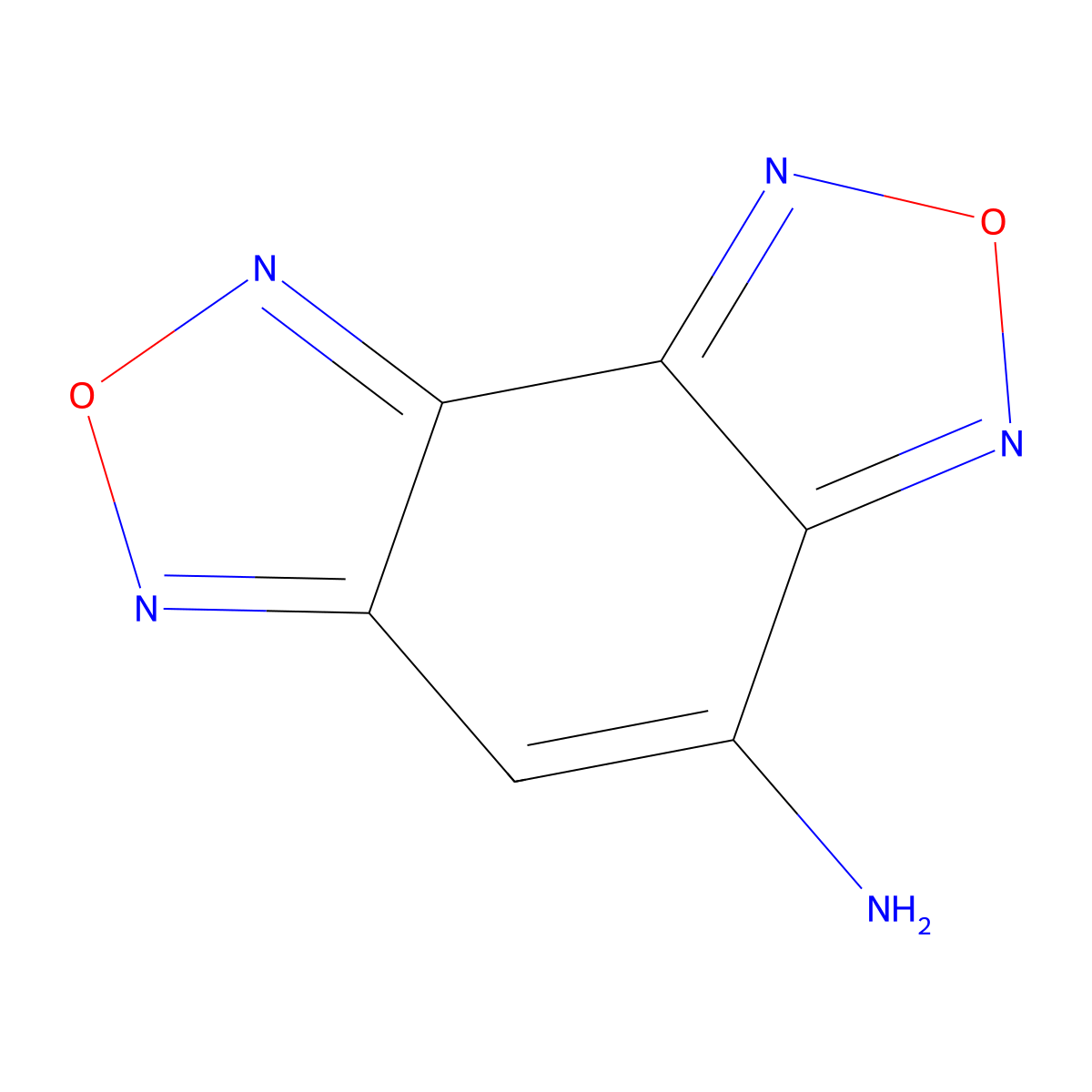 Benzo(1,2-c:3,4-c')bis(1,2,5)oxadiazolamine molecular structure, CAS 403735-08-0