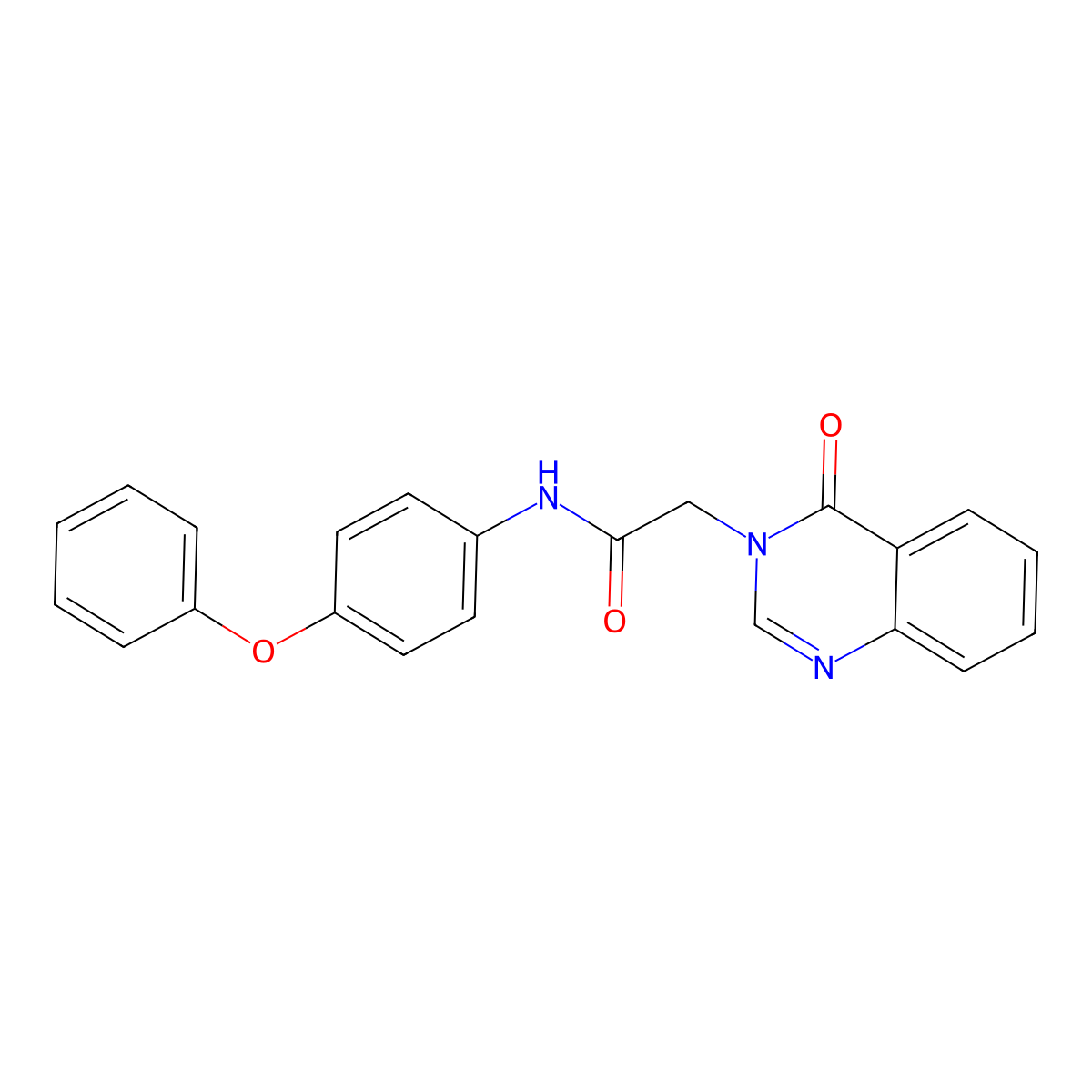 2-(4-Oxo-3(4H)-quinazolinyl)-N-(4-phenoxyphenyl)acetamide molecular structure, CAS 403736-15-2