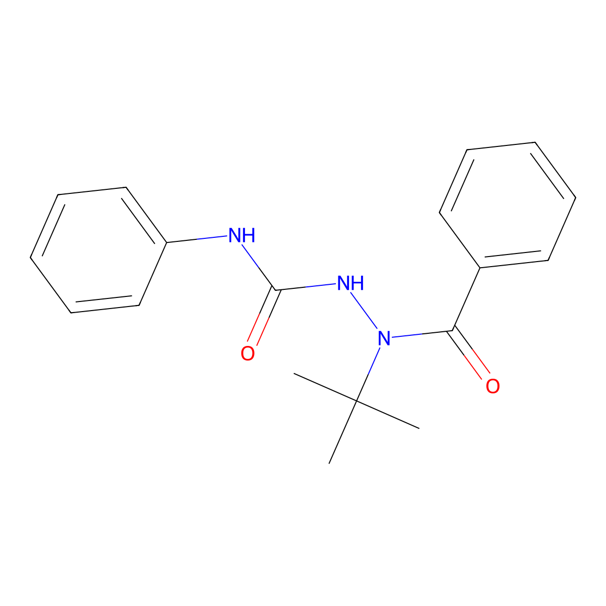 2-benzoyl-2-tert-butyl-N-phenylhydrazinecarboxamide molecular structure, CAS 403739-76-4