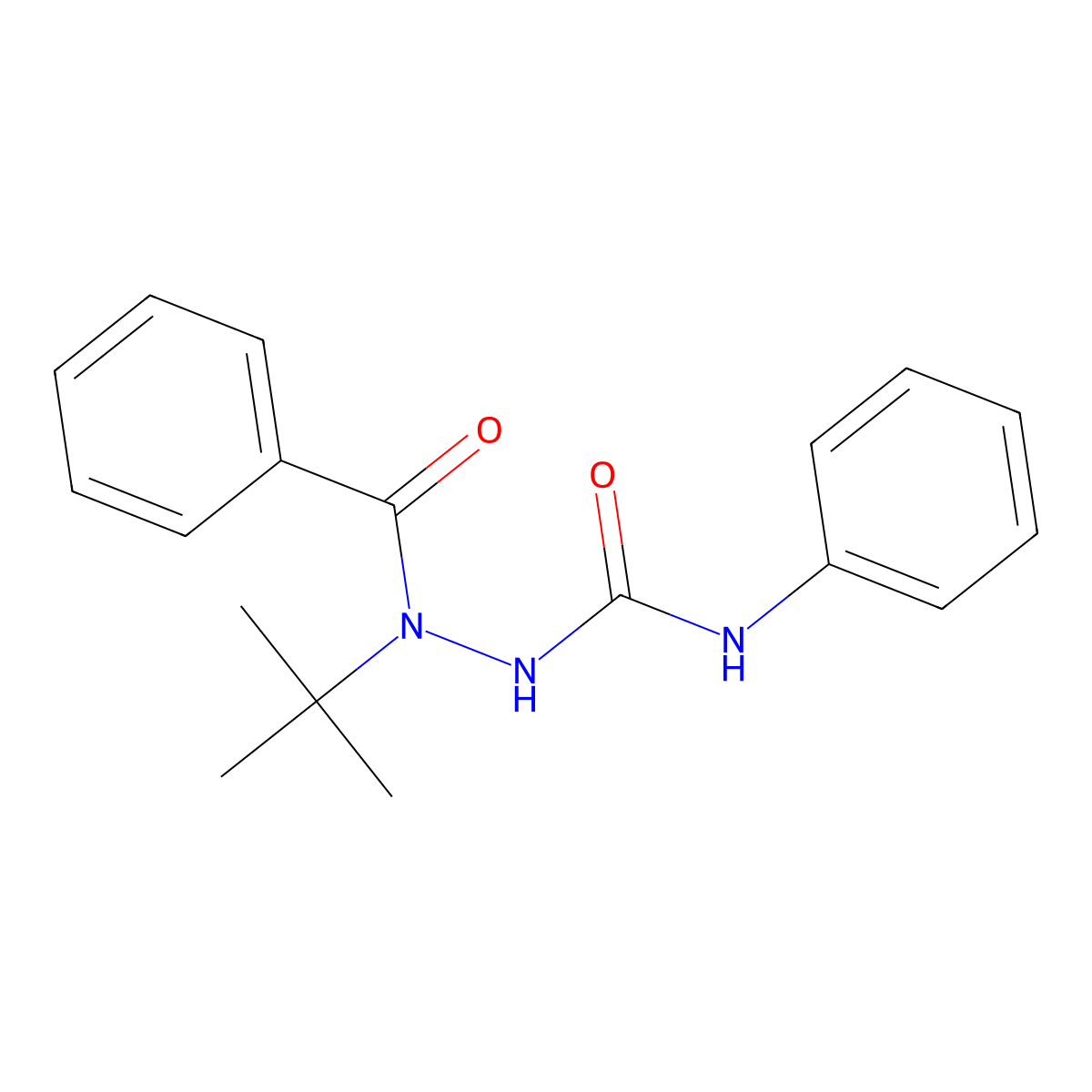 2-benzoyl-2-tert-butyl-N-phenylhydrazinecarboxamide molecular structure, CAS 403739-76-4