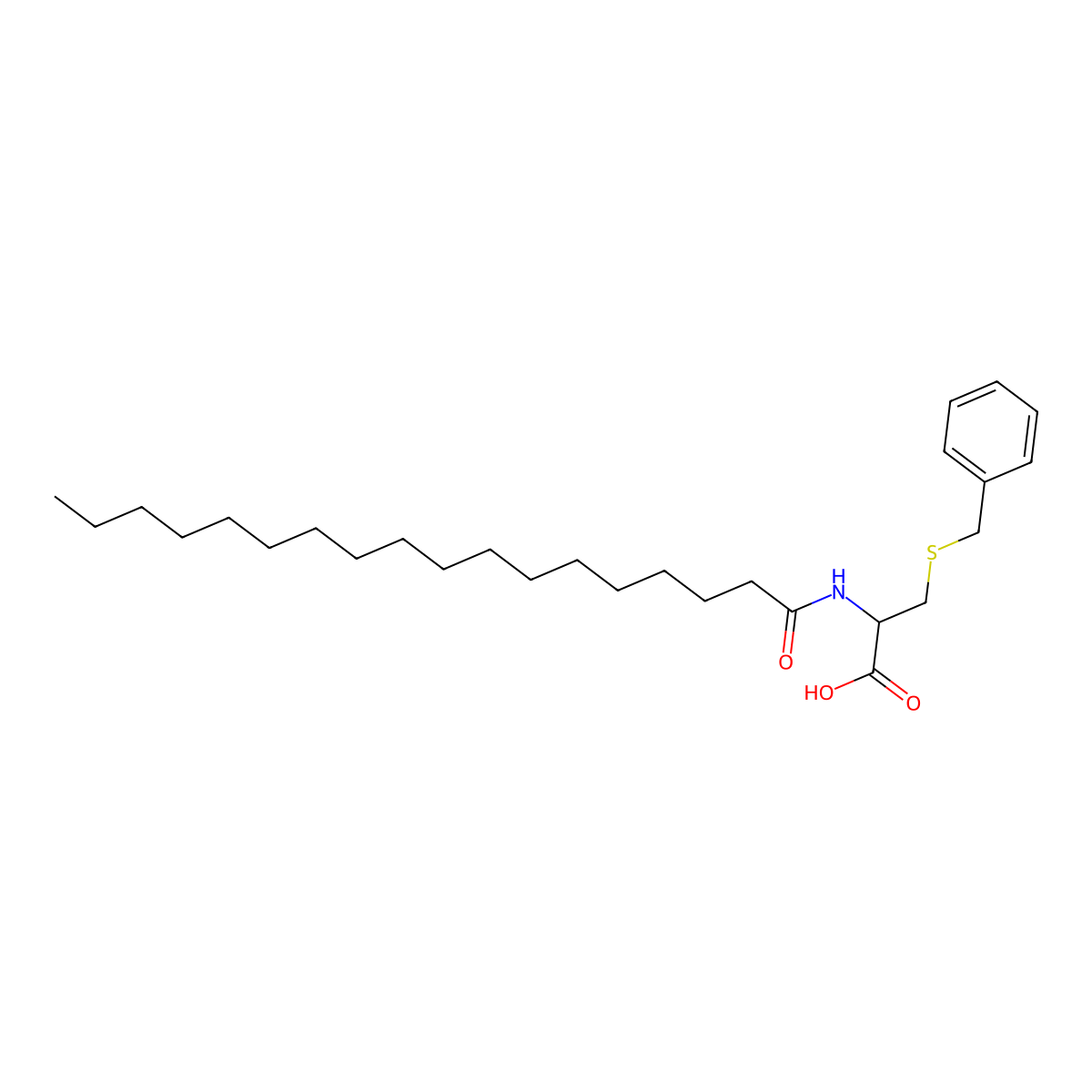 S-Benzyl-N-Stearoyl-L-cysteine molecular structure, CAS 40379-70-2