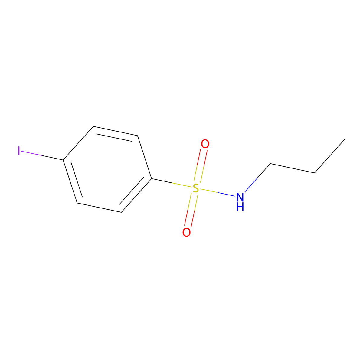 4-iodo-N-propylbenzenesulfonamide molecular structure, CAS 403793-14-6