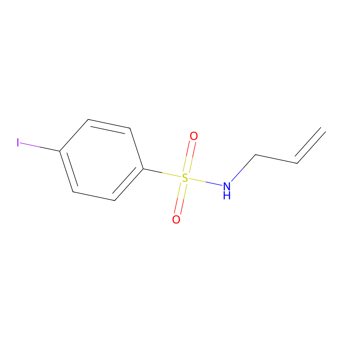 N-Allyl-4-iodobenzenesulfonamide molecular structure, CAS 403793-16-8