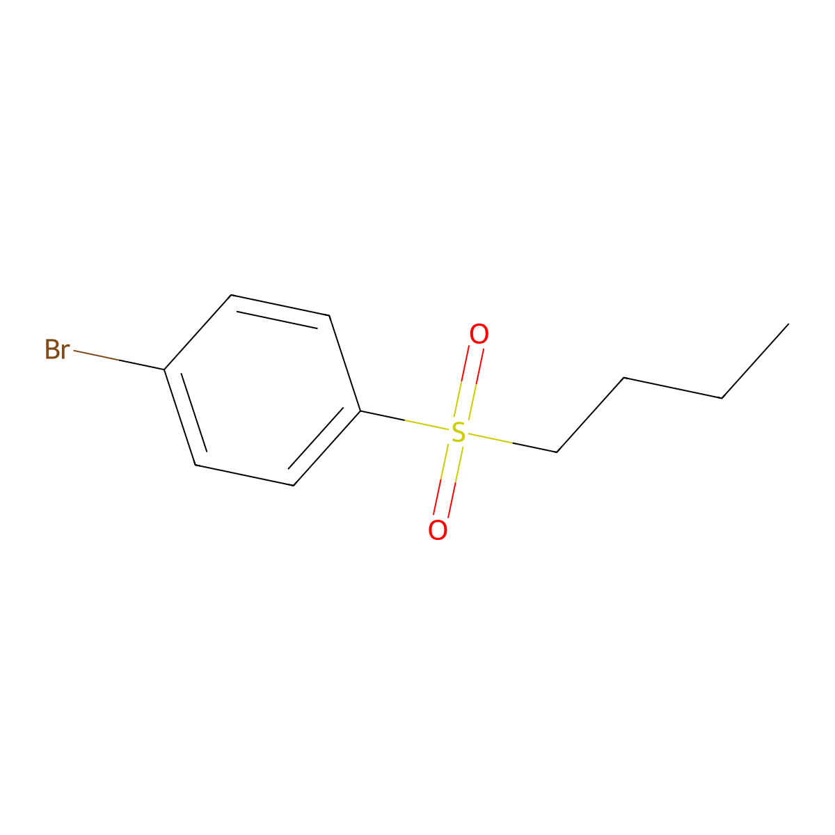 1-Bromo-4-(butane-1-sulfonyl)benzene molecular structure, CAS 403793-28-2