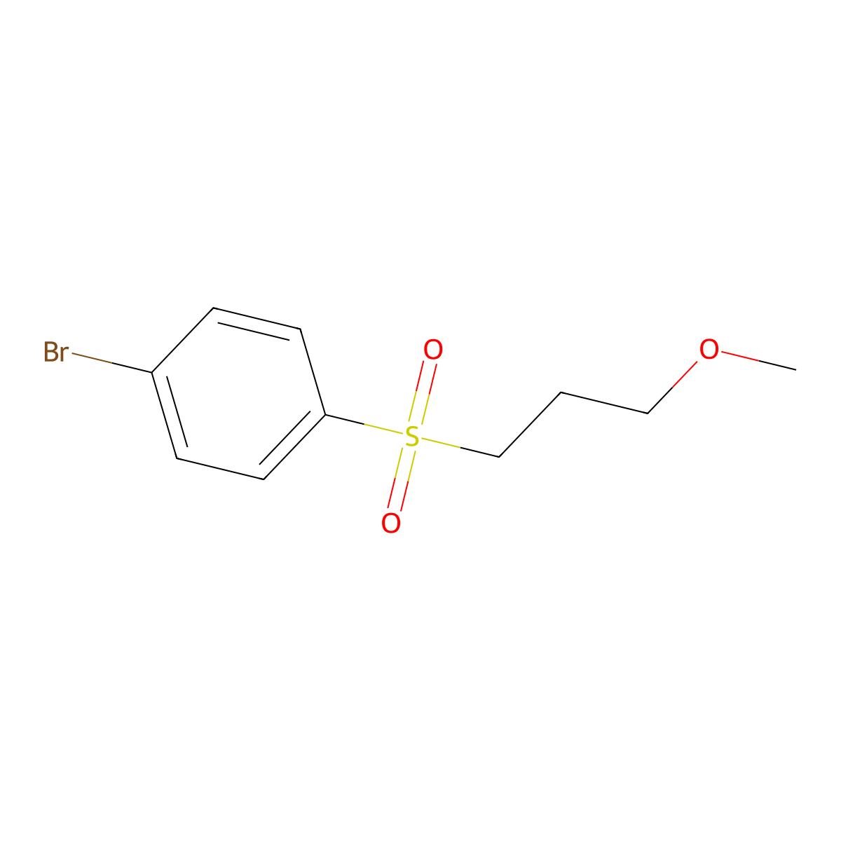 1-Bromo-4-(3-methoxypropylsulfonyl)benzene molecular structure, CAS 403793-29-3