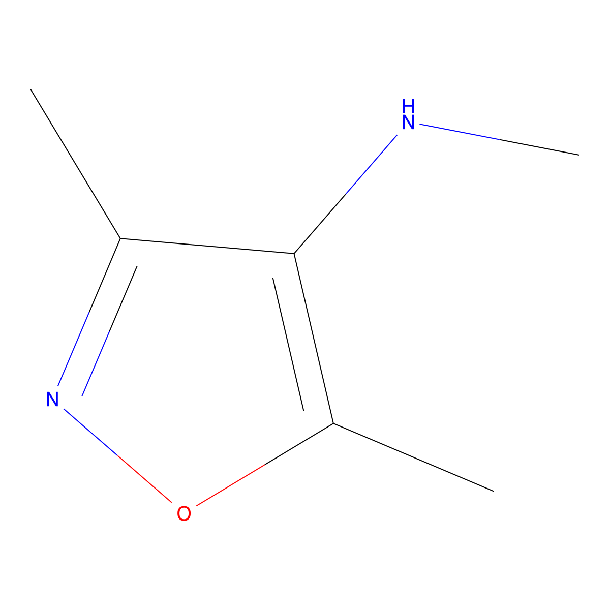 N,3,5-Trimethyl-4-isoxazolamine molecular structure, CAS 403793-49-7
