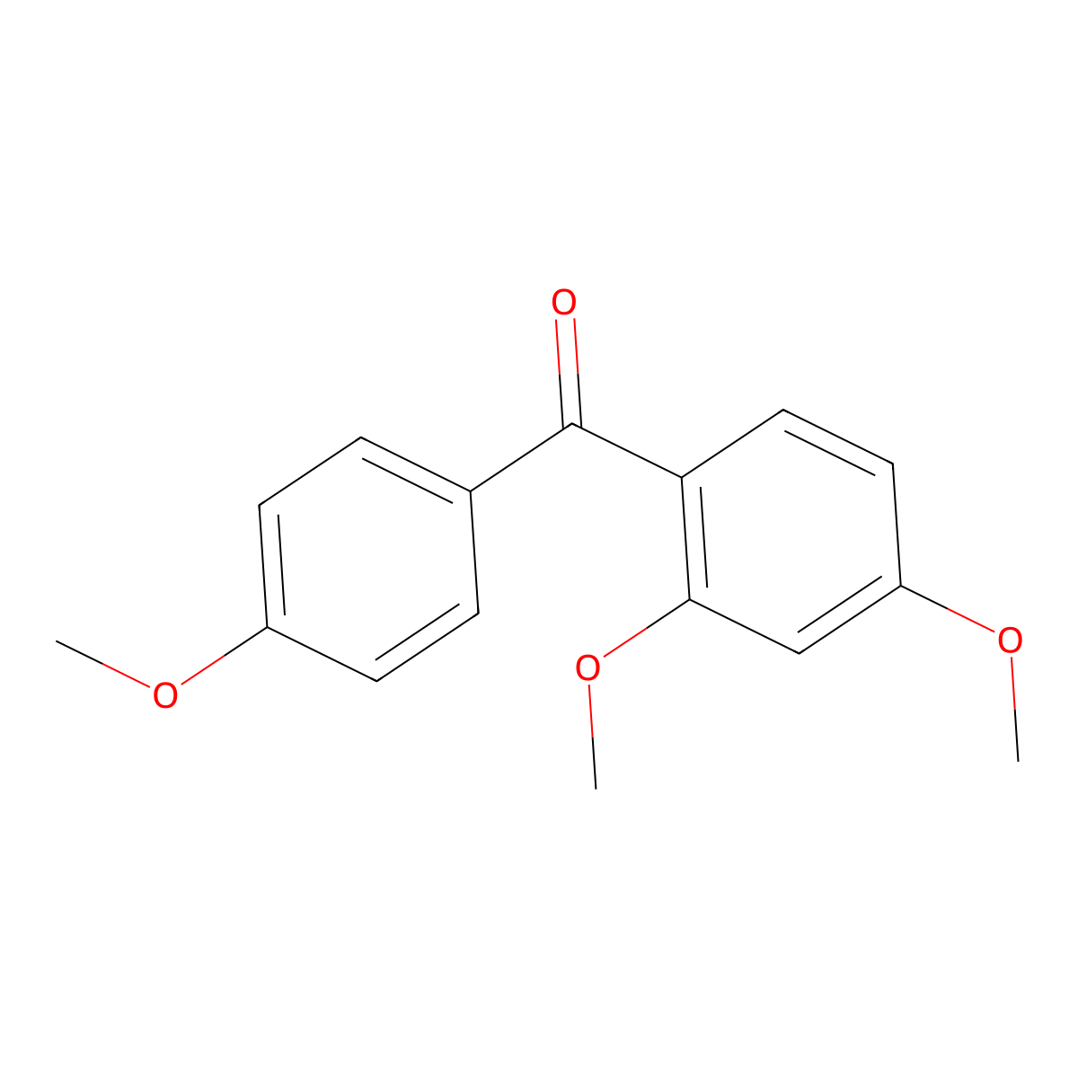 (2,4-Dimethoxyphenyl)(4-methoxyphenyl)methanone molecular structure, CAS 4038-15-7