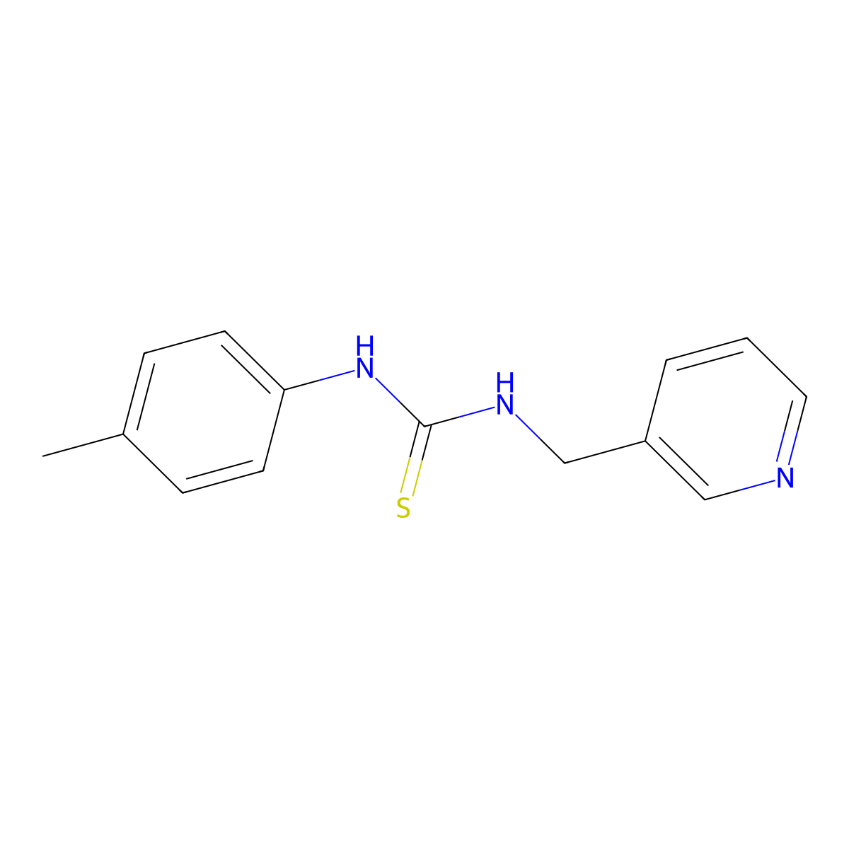 1-(4-Methylphenyl)-3-(pyridin-3-ylmethyl)thiourea molecular structure, CAS 403802-20-0