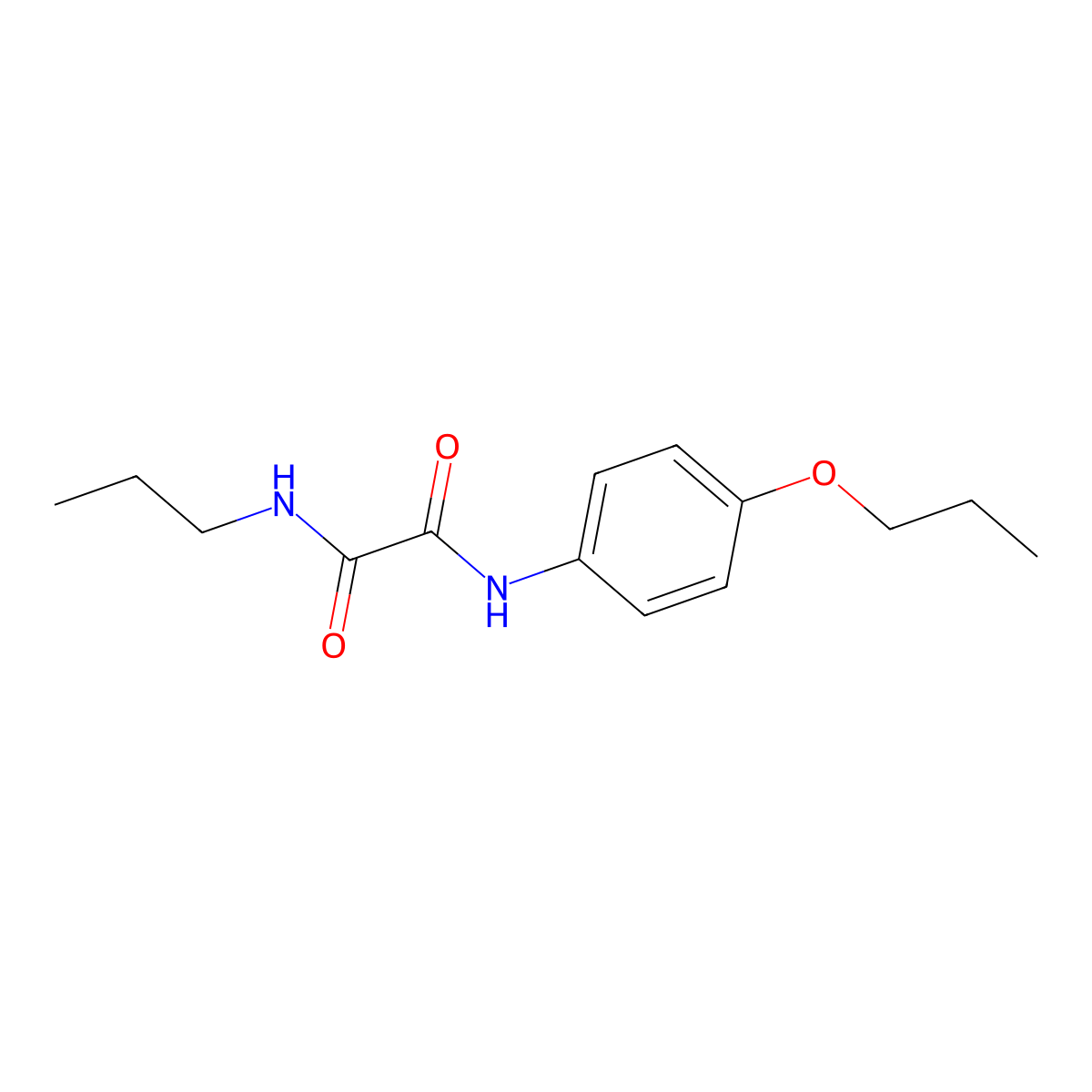 N'-(4-propoxyphenyl)-N-propyloxamide molecular structure, CAS 403812-79-3