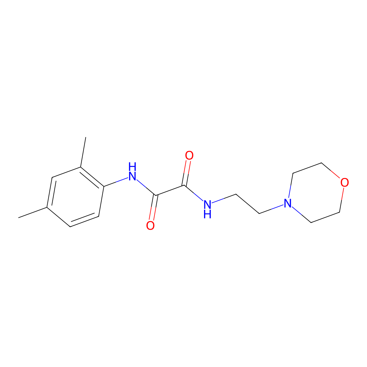 N1-(2,4-dimethylphenyl)-N2-(2-morpholinoethyl)oxalamide molecular structure, CAS 403813-22-9