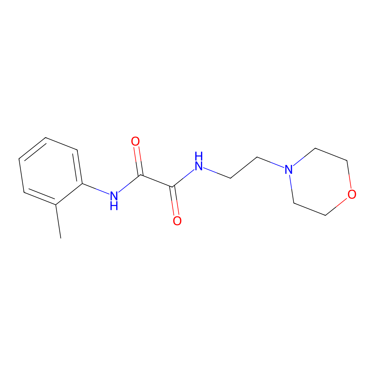 N-(2-methylphenyl)-N'-[2-(morpholin-4-yl)ethyl]ethanediamide molecular structure, CAS 403818-10-0