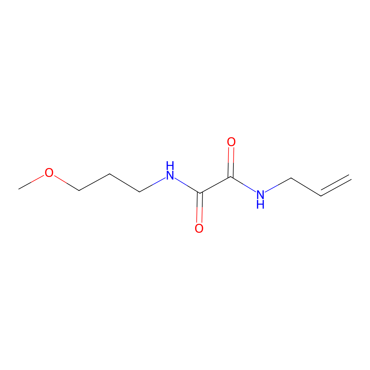 N-(3-methoxypropyl)-N'-(prop-2-en-1-yl)ethanediamide molecular structure, CAS 403819-22-7