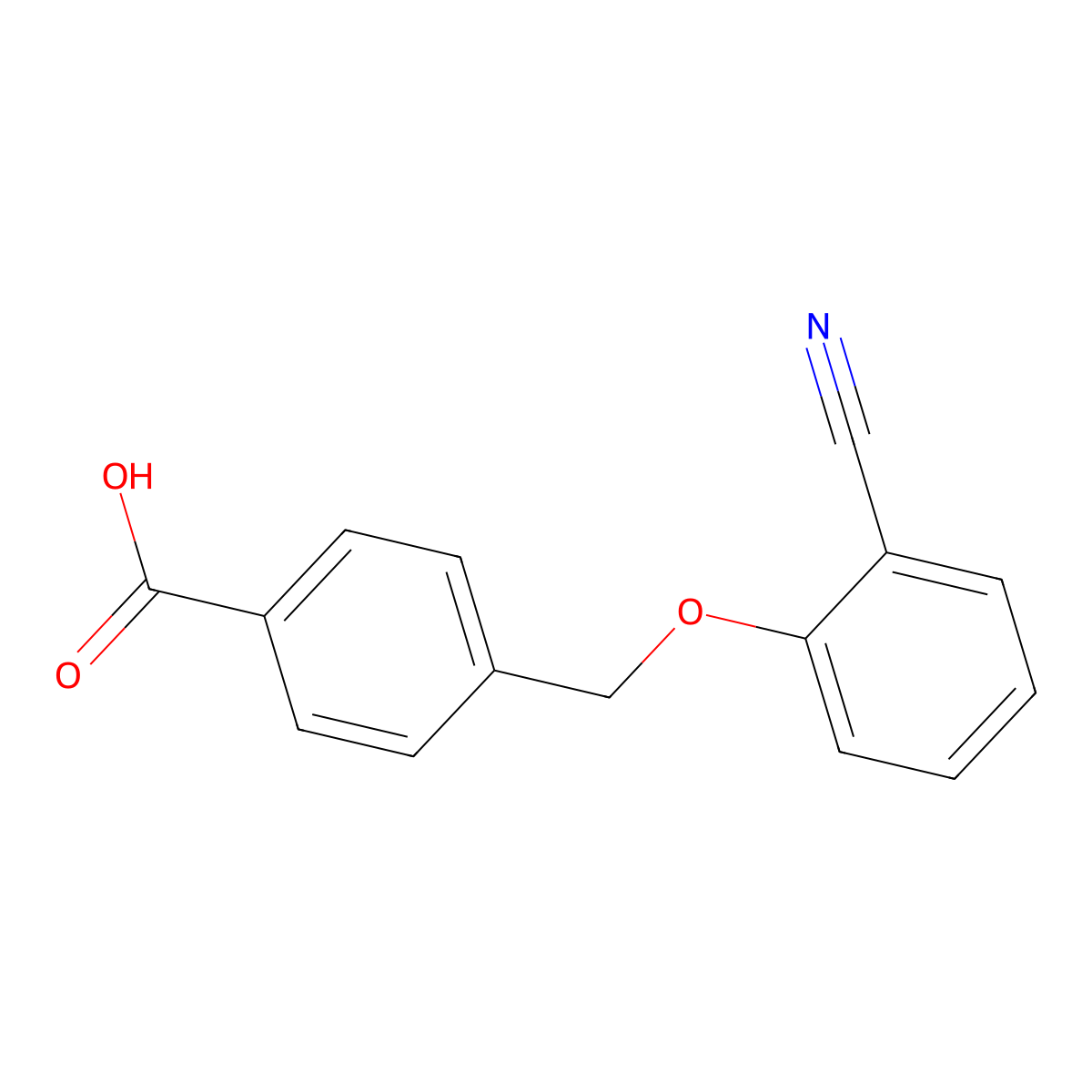 4-((2-Cyanophenoxy)methyl)benzoic acid molecular structure, CAS 403825-99-0