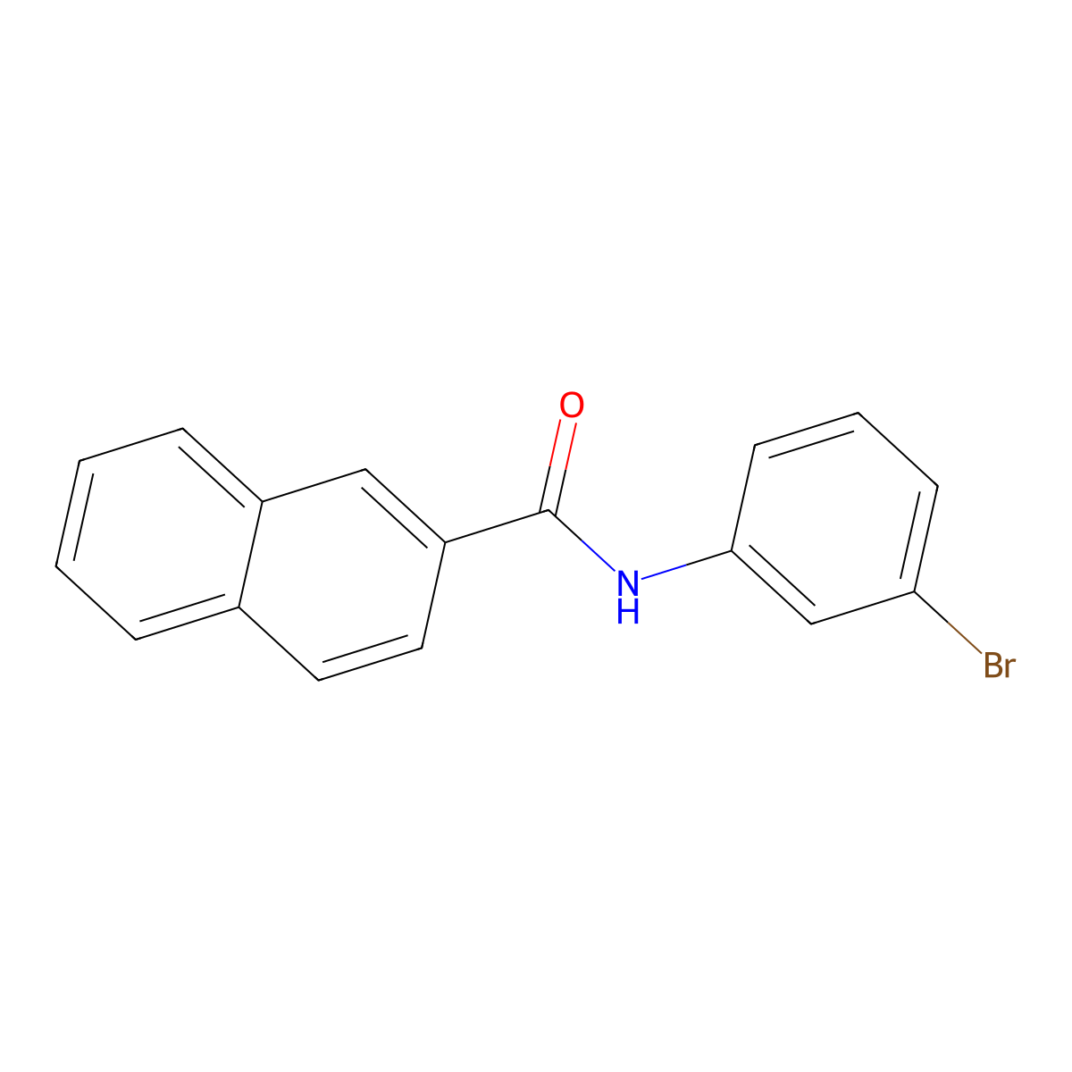 N-(3-bromophenyl)naphthalene-2-carboxamide molecular structure, CAS 403830-12-6