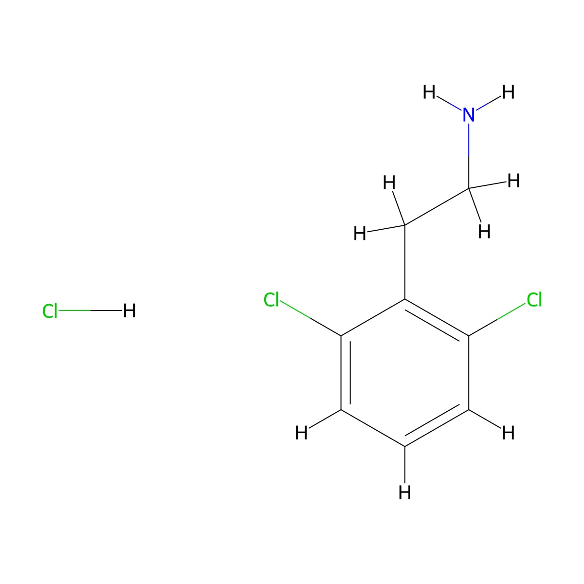 2-(2,6-Dichlorophenyl)ethan-1-amine hydrochloride molecular structure, CAS 403841-99-6