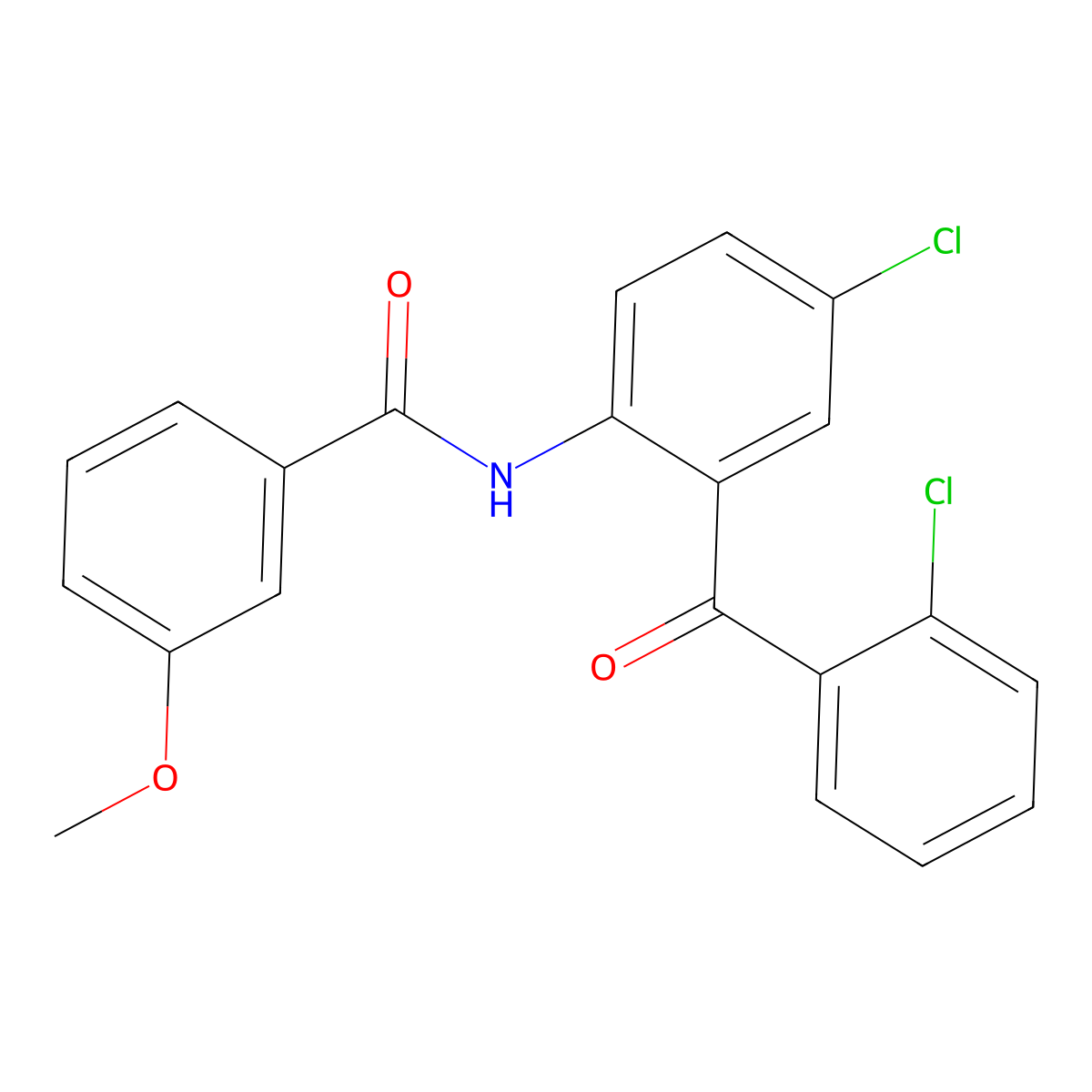 N-[4-chloro-2-(2-chlorobenzoyl)phenyl]-3-methoxybenzamide molecular structure, CAS 403845-89-6