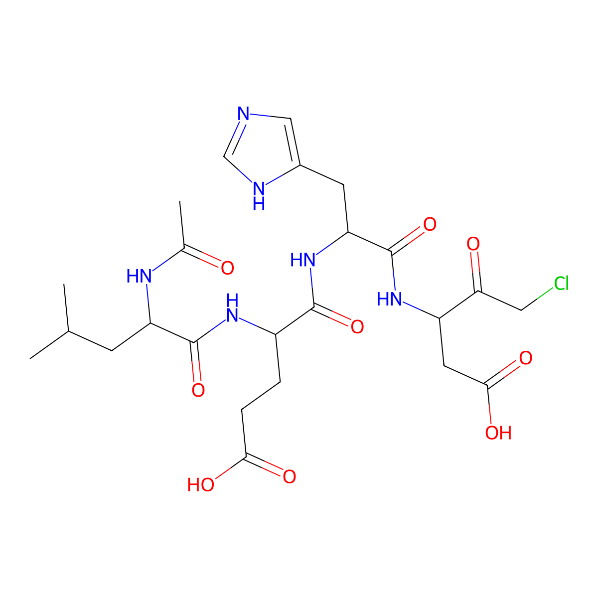 Ac-LEHD-CMK molecular structure, CAS 403848-57-7