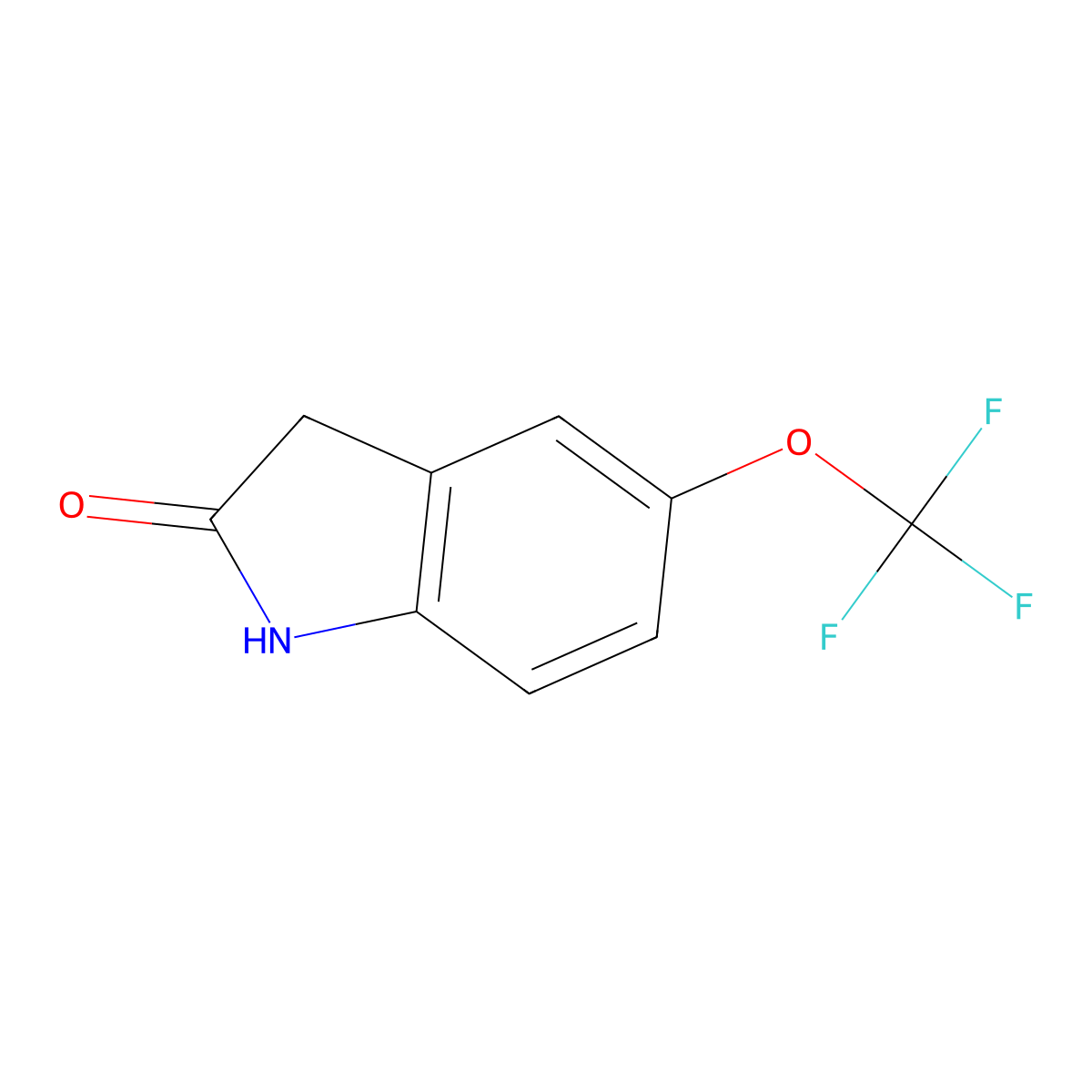 2-Oxo-5-(trifluoromethoxy)indoline molecular structure, CAS 403853-48-5