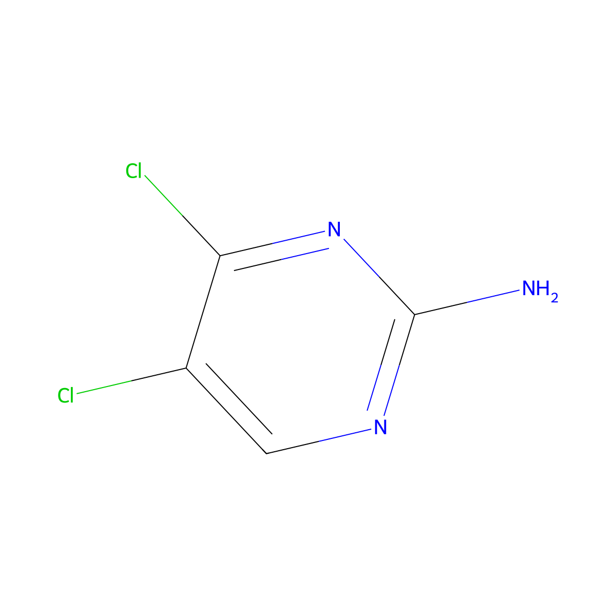 4,5-Dichloropyrimidin-2-amine molecular structure, CAS 403854-21-7