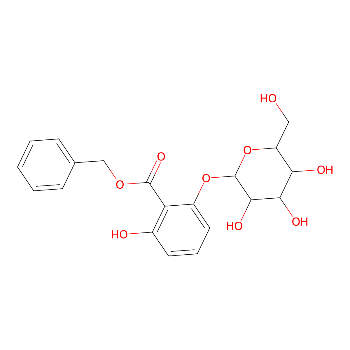 Benzyl 2-O-Beta-D-Glucopyranosyl-2,6-Dihydroxybenzoate molecular structure, CAS 403857-21-6