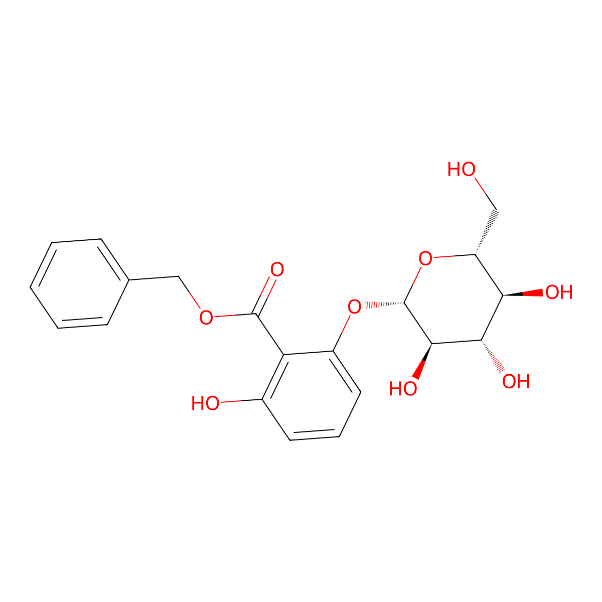 Benzyl 2-O-Beta-D-Glucopyranosyl-2,6-Dihydroxybenzoate molecular structure, CAS 403857-21-6