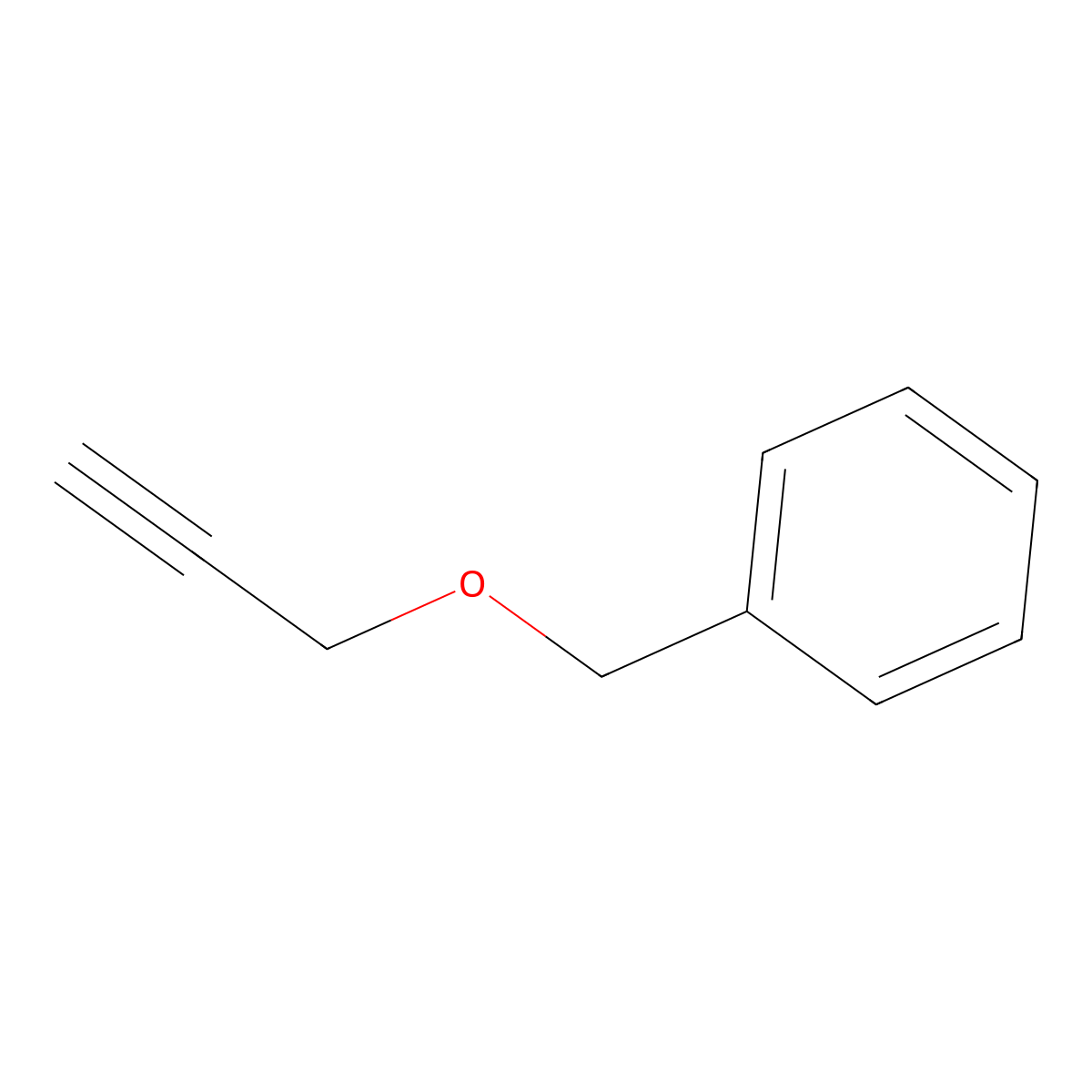 ((Prop-2-yn-1-yloxy)methyl)benzene molecular structure, CAS 4039-82-1