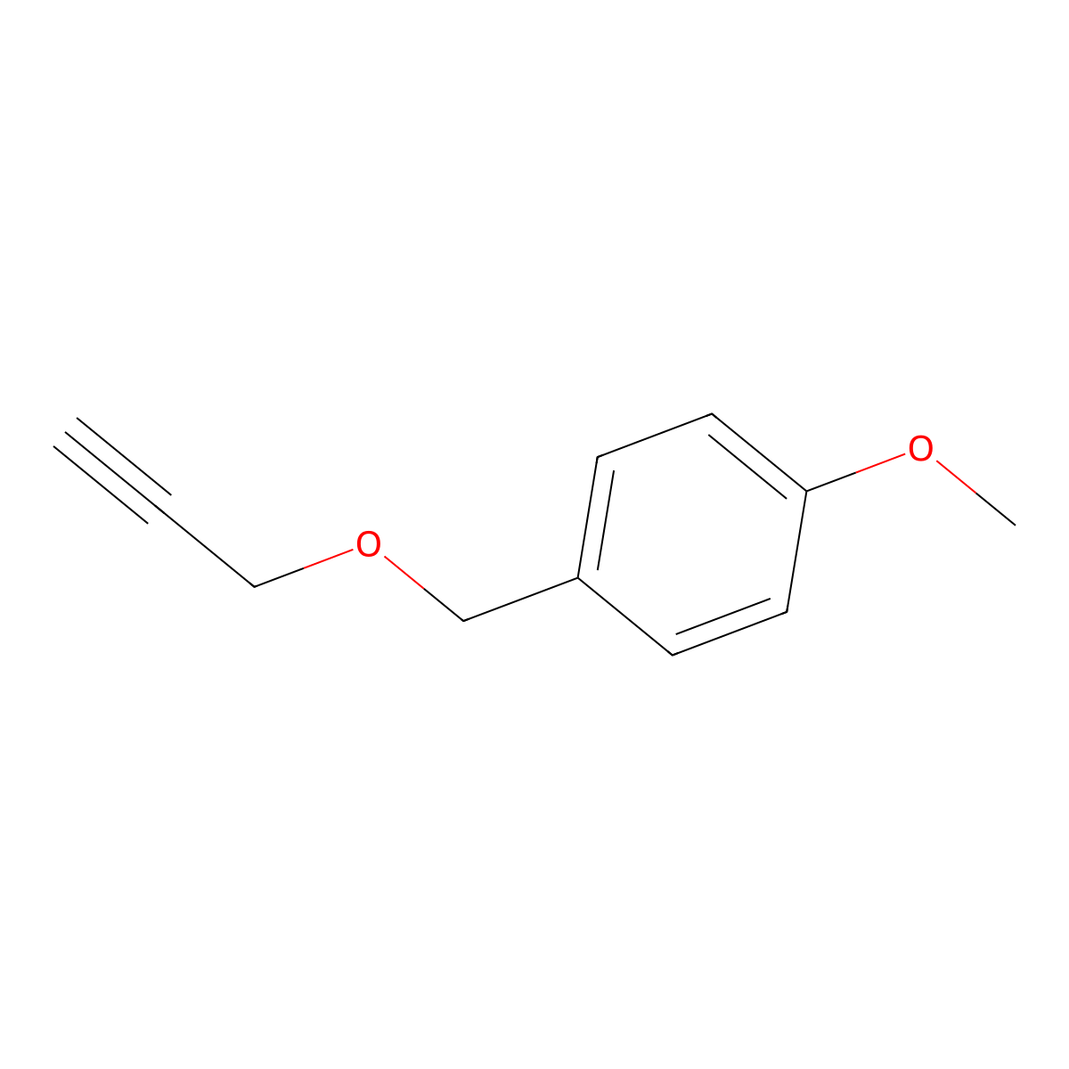 1-Methoxy-4-((prop-2-yn-1-yloxy)methyl)benzene molecular structure, CAS 4039-83-2