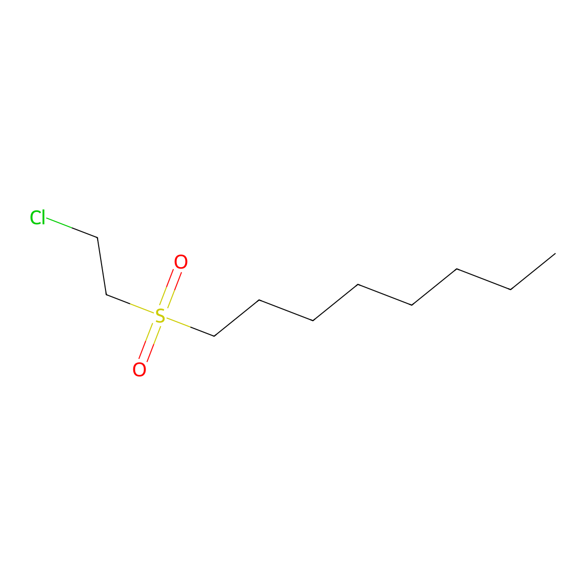 1-(2-Chloroethylsulfonyl)octane molecular structure, CAS 40390-85-0
