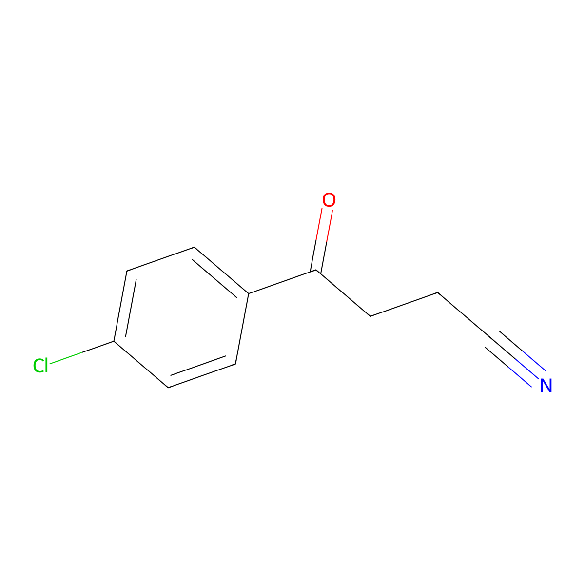 4-(4-Chlorophenyl)-4-oxobutanenitrile molecular structure, CAS 40394-87-4