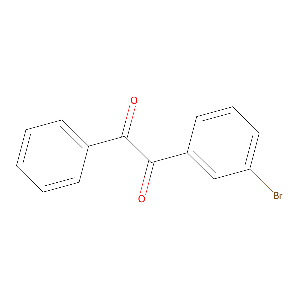 1-(3-Bromophenyl)-2-phenylethane-1,2-dione molecular structure, CAS 40396-54-1