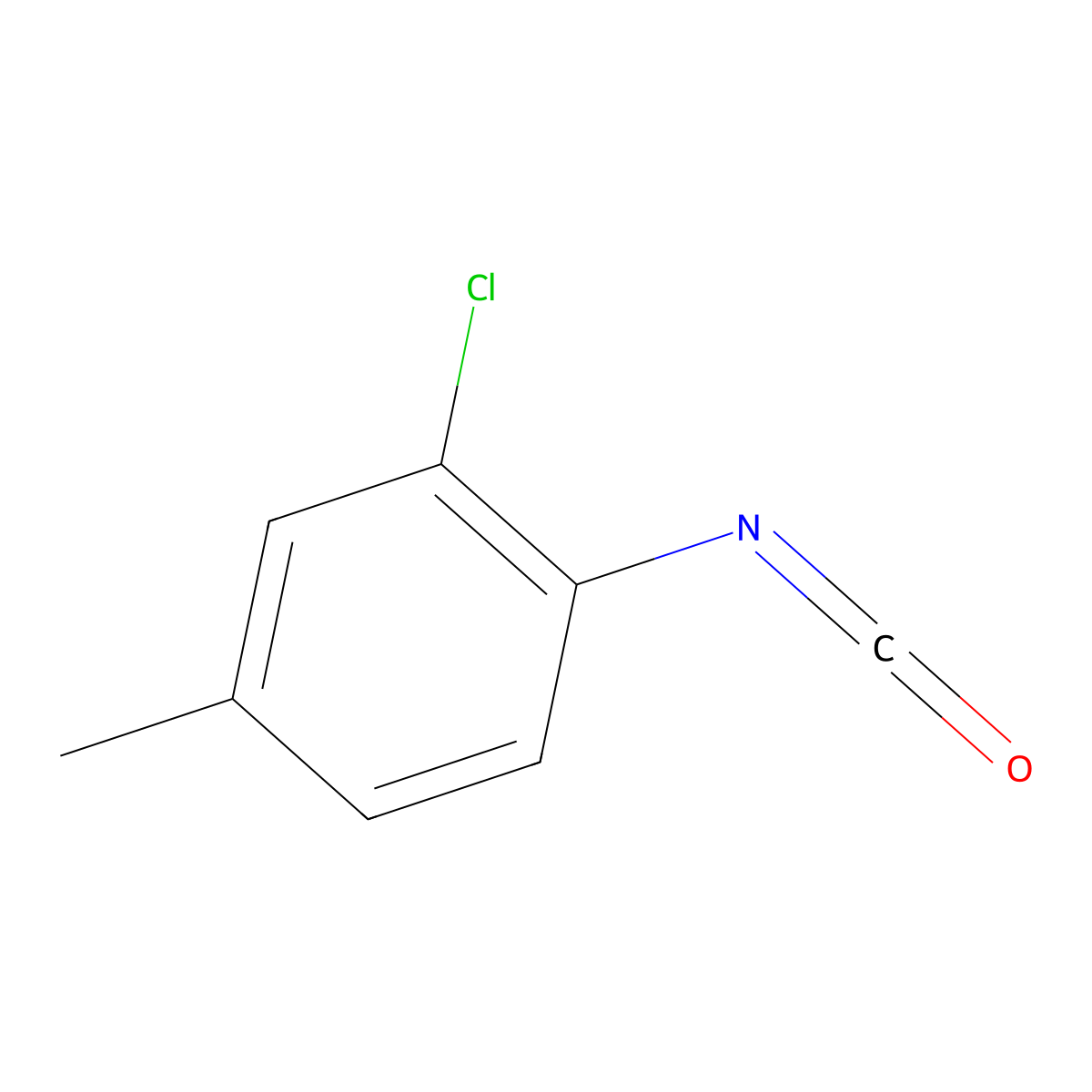 3-Chloro-4-isocyanatotoluene molecular structure, CAS 40398-00-3