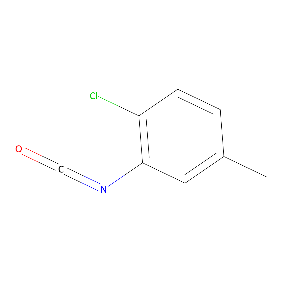 1-Chloro-2-isocyanato-4-methylbenzene molecular structure, CAS 40398-03-6